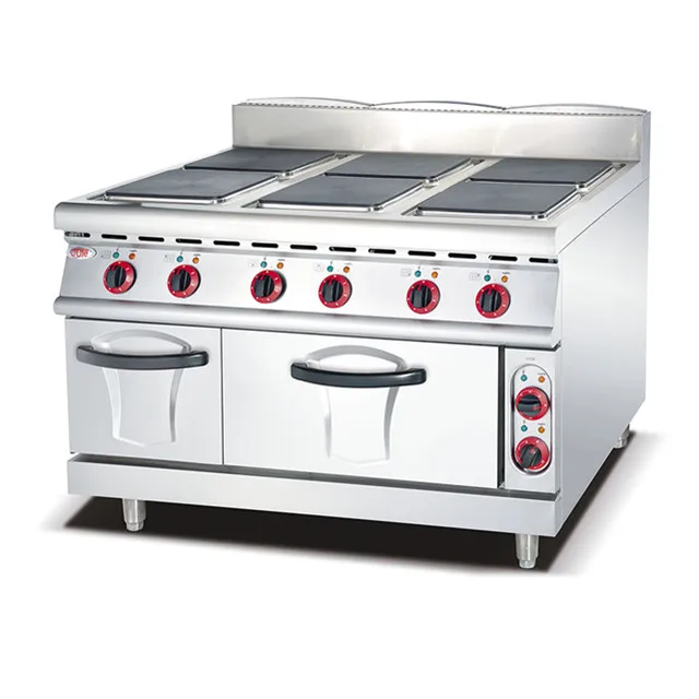 Stainless Steel Commercial Electric Stove Cooking Hot Plate 6 Burner