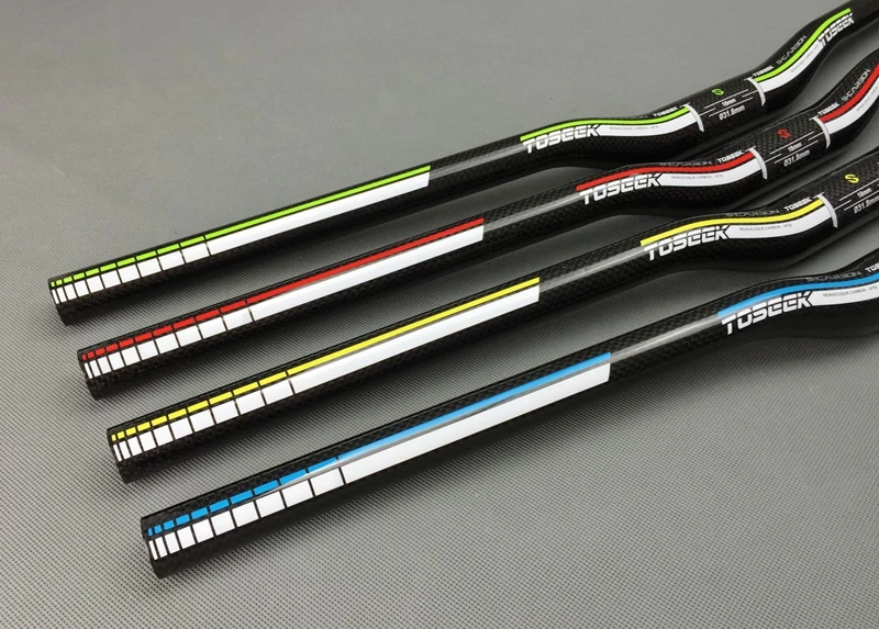 Toseek Full Carbon Fiber Road Bike Handlebar Rise Handlebar Mtb 3k