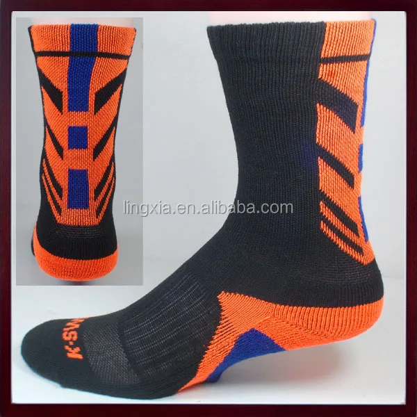 orange nba socks