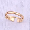 2019 18K Gold IP Plating Stainless Steel Mini Women Round Cluster Stacking Ring