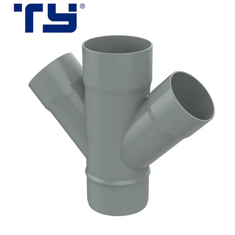Plastic Pipe Fittings Pvc Upvc 45 Degree 3way Straight Cross Buy Pvc