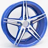 blue finishing 15 inch machine face auto parts car alloy wheel