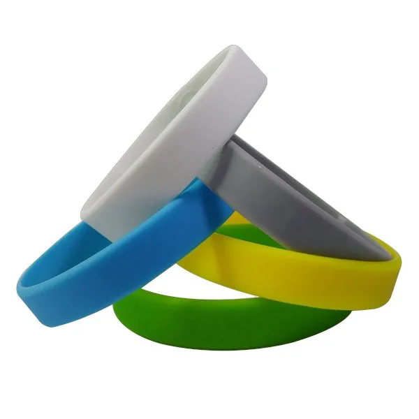 Wholesale Manufacture Cheap Solid Color Blank Silicone Wristbands