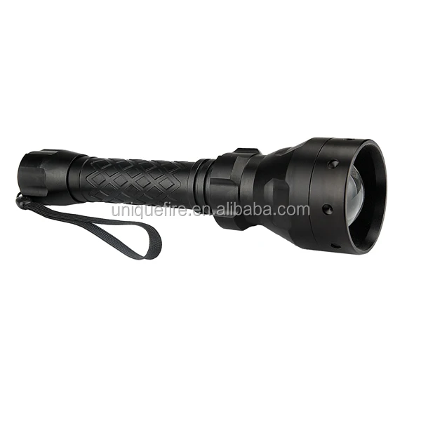 UniqueFire UF-1406 T50 50mm convex lens white LED 2x18650 batteries zoom hunting flashlight torch