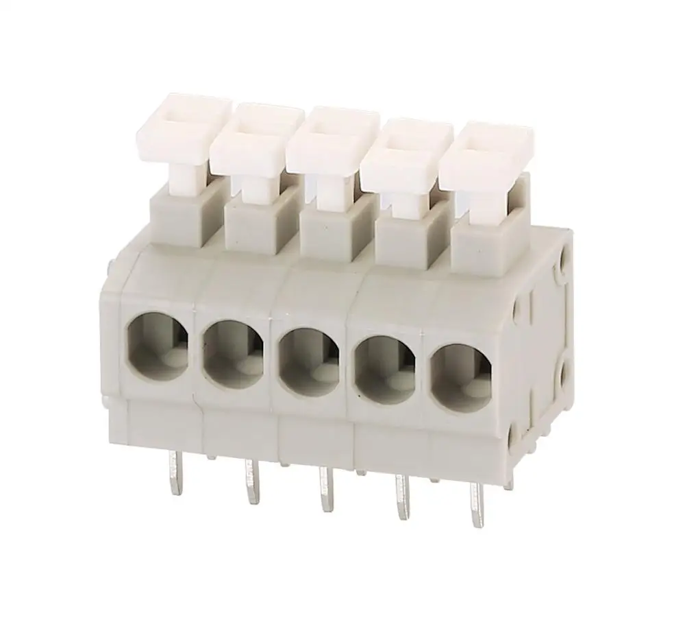 Spring Clamp Terminal Block 3.81mm Screwless terminal connector with ...