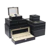 Manufacturer Customize High-grade Exquisite PU Watch Packaging Box Drawer Type Double-layer Storage Box