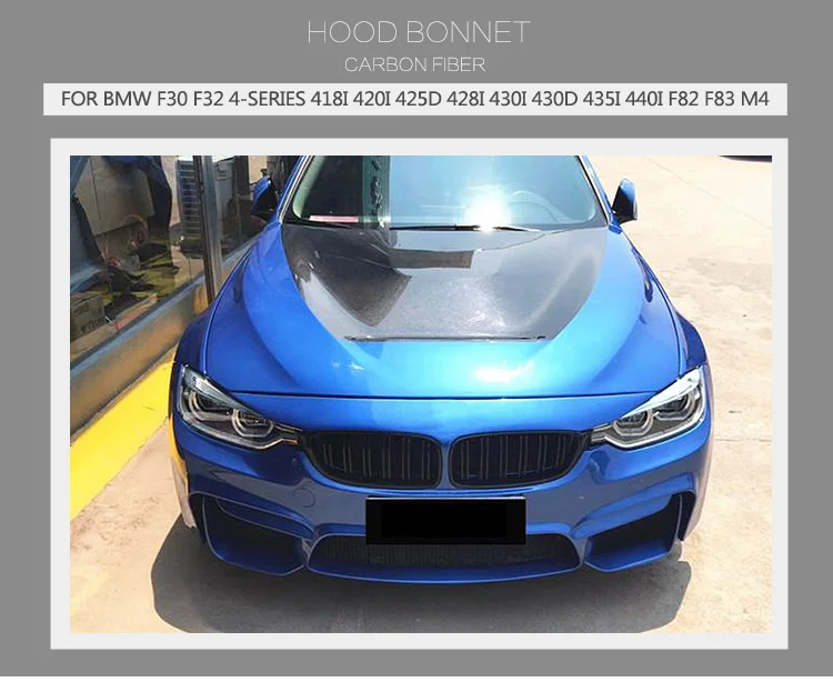 Gt S Style 3series F30 4series F82 F32 Carbon Fiber Engine Hood For Bmw ...