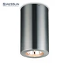 Cylindrical brushed silver led surface ceiling light gu10 led lamp