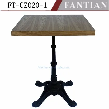 Wood Table Top With Cast Iron Base Coffee Wood Table Top With Cast Iron Base Coffee