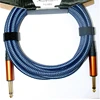 Flexible Flex Dual Shielded Guitar Bass Effects audio 6.35mm 6m guitar cable with 1/4" gold connectors