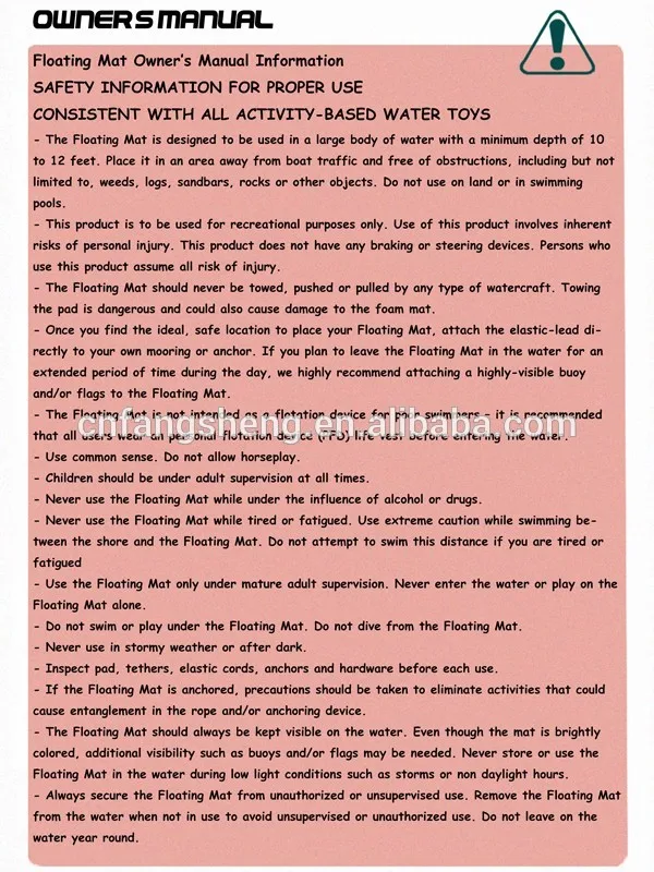 2022 Multifunctional Floating Water Foam Pad Water Lilly Pad Buy