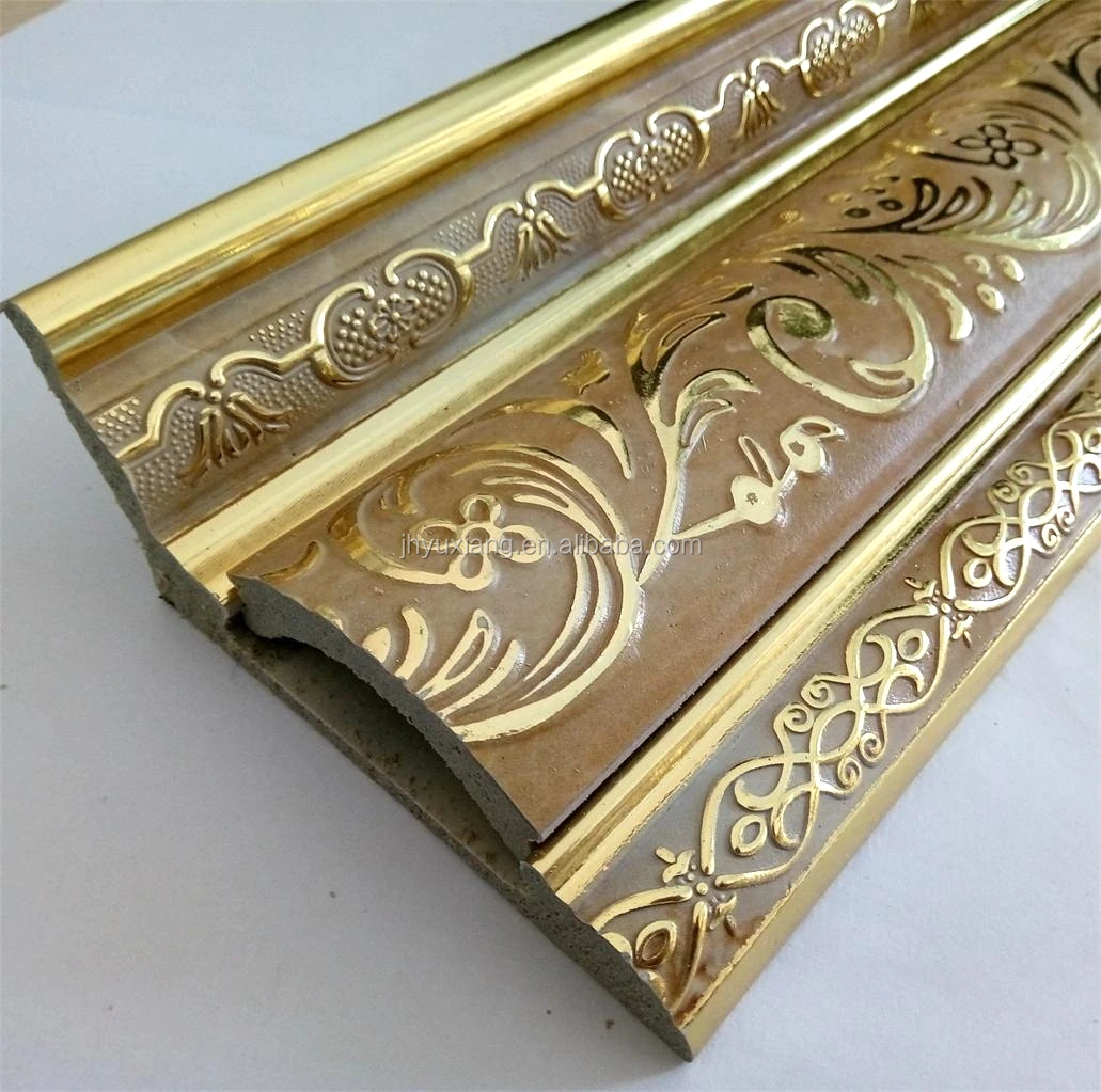 Color De Mármol Con Líneas De Oro Arco Eps Poliestireno De Cornisa