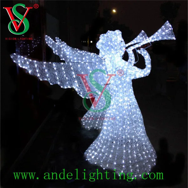 Beautiful Led 3d Angel Motif Sculpture Light Outdoor Christmas Lights ...