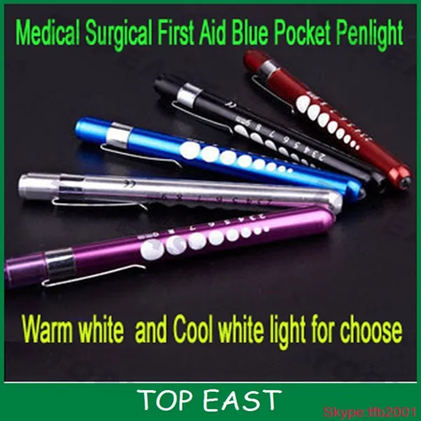 Oem Aluminum Alloy Portable Flashlight Torch Medical First Aid Penlight Doctor Tool Topeast