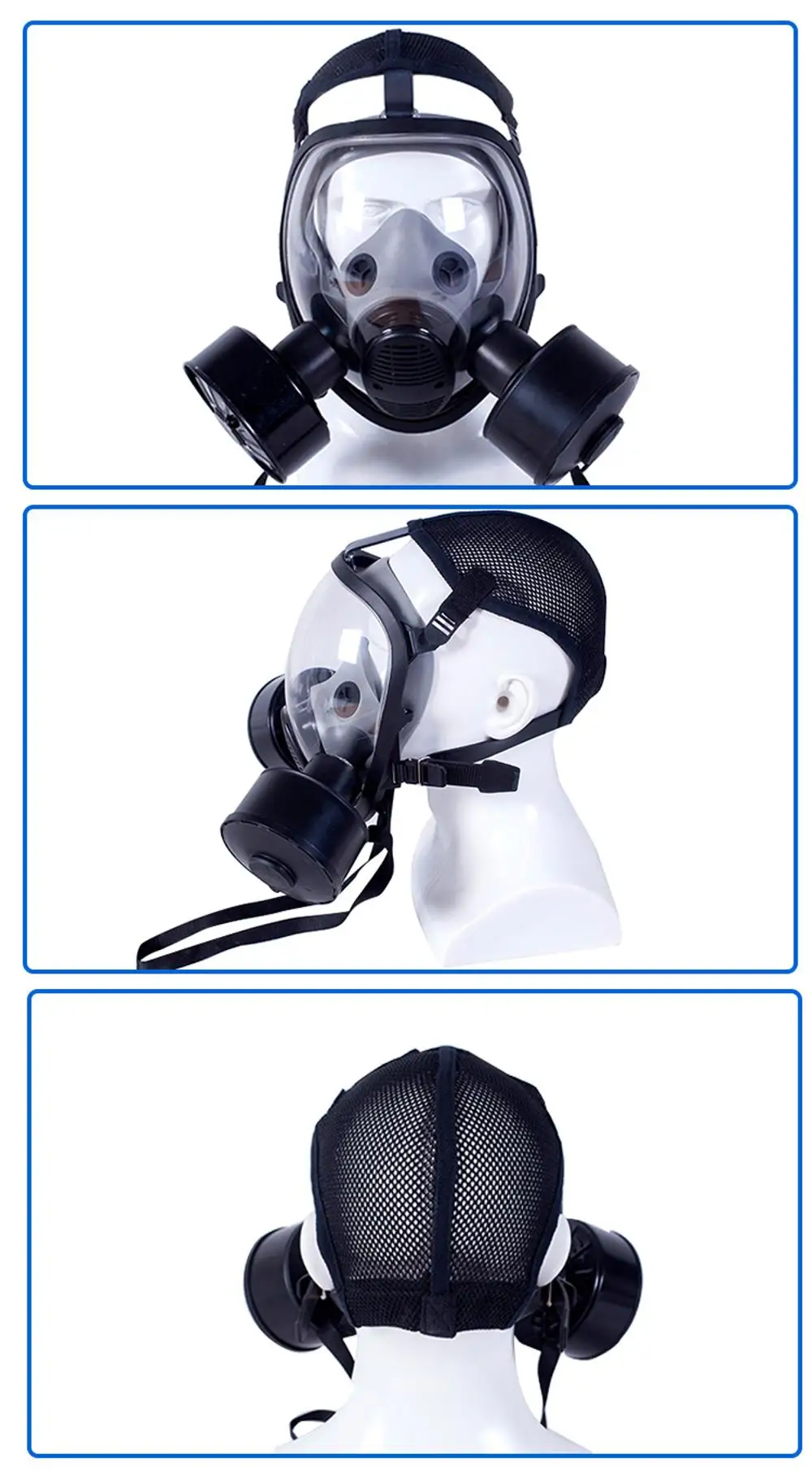 Double Canister Gas Mask,Industrial Face Mask,Half Face Gas Mask - Buy ...