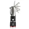 Best Selling 8 in 1 High Power Battery Multi Torch Light LED Zoom Flashlight and Pen Knife With Seatbelt Cutter For Car