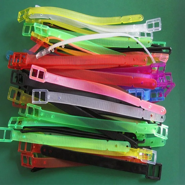 Hot Selling Clear Plastic Pvc Luggage Tag Loops,Clear Vinyl Plastic Loops Soft Loop Plastic Tag