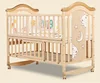 Convenient wood kids bed attachable parent bed/bedside baby crib