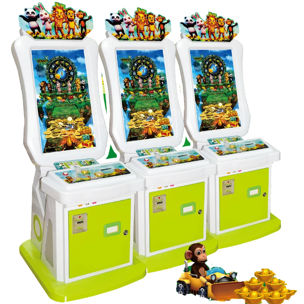 Newest ! 2016 Coin Pusher Game Machines Talented Animals Arcade Game