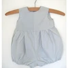 baby plain gray romper boy or girl christening ploy cotton romper classic romper