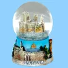antique style old city custom mini snow globe