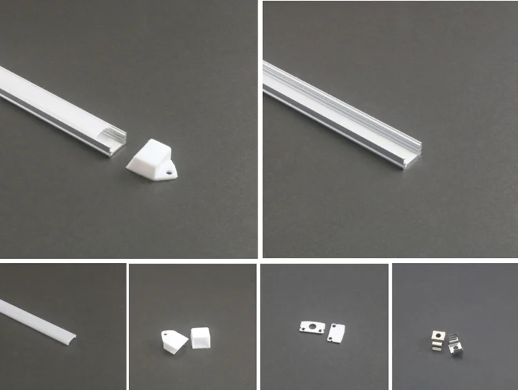 LS-037 12mm Inner Width Heat Sink Profile LED Aluminum Channels For LED Strip Lights