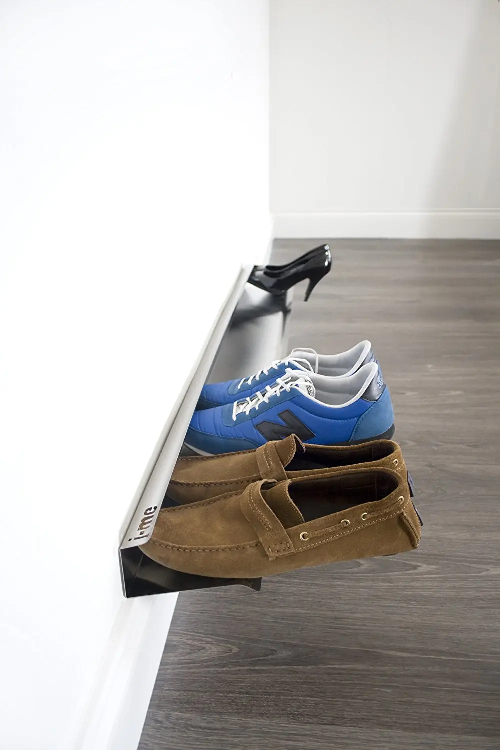 Buy J Me Horizontal Shoe Rack Organizer Mounted Wall Storage Shelf Keeps Heels Sneakers And Sandals Off The Floor Steel 48 Inches In Cheap Price On Alibaba Com