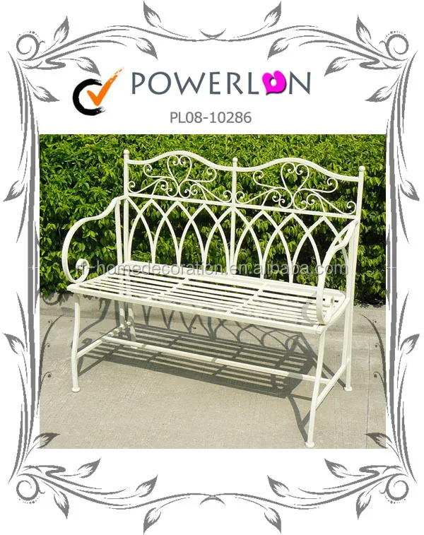 Barato Antiguo Forjado De Patio De Hierro Banco Plegable Muebles Al