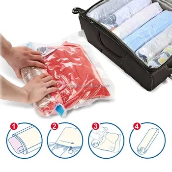 Hand Roll Travel Vacuum Storage Bags 2017 With Good Quality