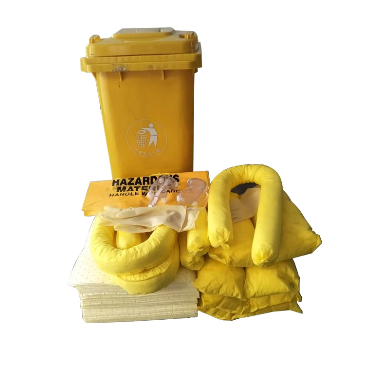 Portable Oil Spill Kit 120l Response Wheelie Bin Oil Spill Kits - Buy ...