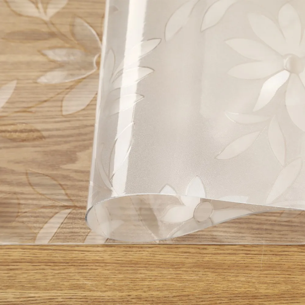 Bubm Clear Plastic Round Table Cover Protector Custom Dining Pvc