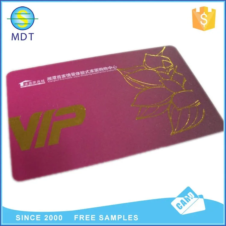 Mdt Smart Rfid Card pvc Blank Visa Credit Card Size