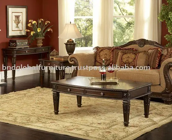 Living room set, madera juego ocasional, conjunto de mesa de café ...