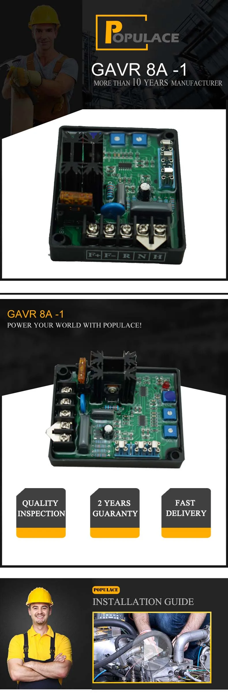 Gavr8a Brushless Type Avr For Generator/generator Avr China Manufacture Buy Gavr 8a