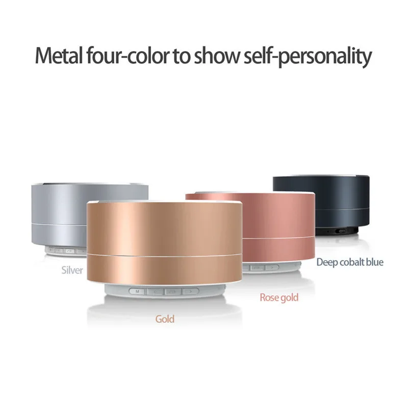 A10 Bluetooth speaker ,mini speaker bluetooth with led light ,led aluminum bluetooth speaker with TF Card christmas gift - ANKUX.COM