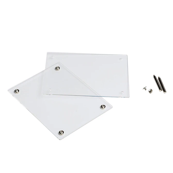 Clear customized acrylic metal magnetic picture photo frame.jpg