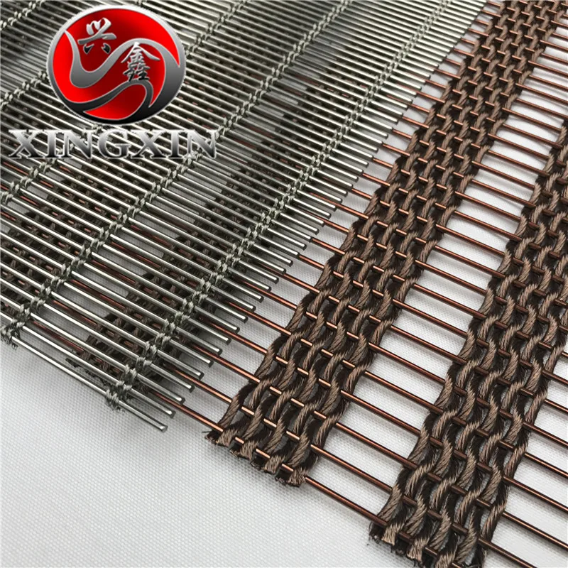 stainless steel facade mesh decorative cable architectural woven spiral metal mesh for building cladding   ori-width=