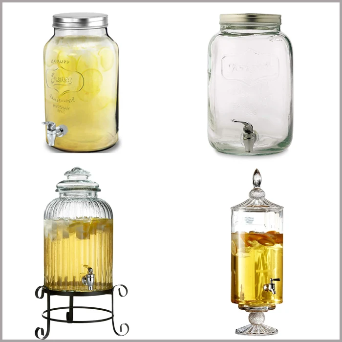 Home Storage Glass Juice Jars With Tap And Hinged Lids Buy Juice Jars