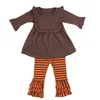 Bulk wholesale kids Halloween holiday clothes sets toddler baby girl outfits baby clothing suit