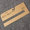 Rectangle Printed Logo Recycled Tag Kraft Paper Hang Tags For Clothing