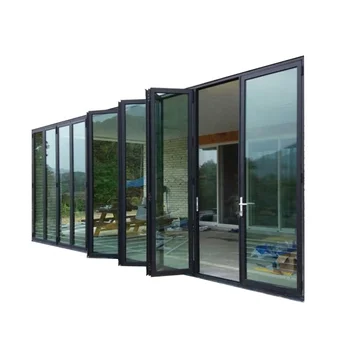 Doorwin bi fold doors-new design popular style aluminium bi folding door