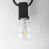 25ft G40 Globe Micro LED Filament Warm Clear Bulb Backyard Patio Connectable String Light Chain