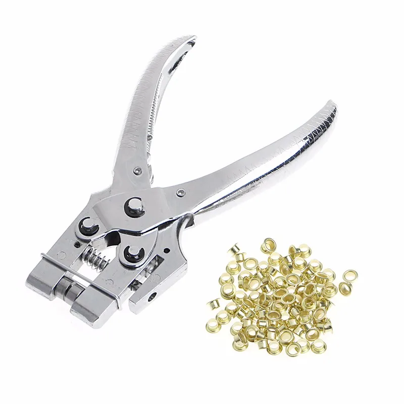 Eyelet Grommet Pliers Setting,Steel Hole Punch Eyelet Setter Kit For