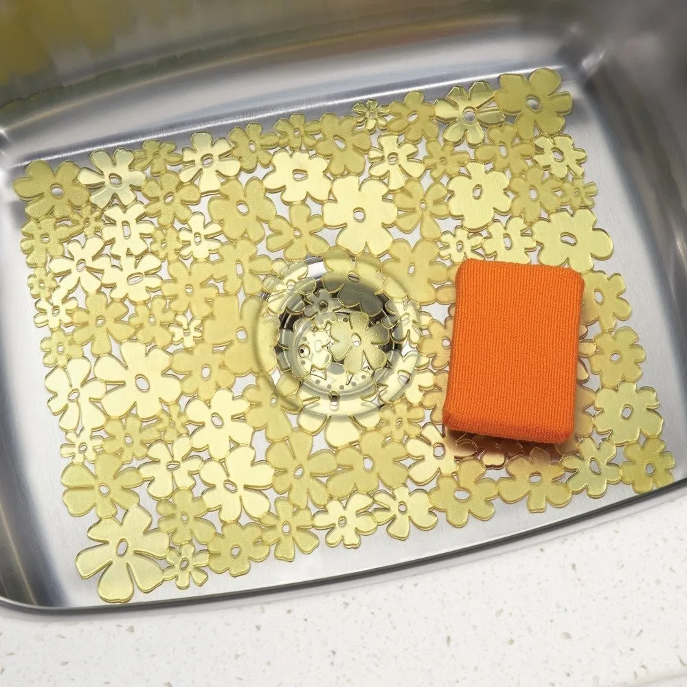 Deluxe Non Slip Scratch Protector Plastic Pebble Kitchen Sink Mat With