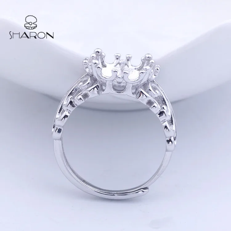 Antique 925 Sterling Silver Pearl Ring Settings Without Stones For Women Buy Ring Settings