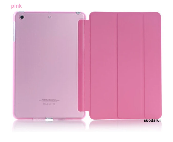 Three Folding stand leather smart case cover For apple iPad mini 4