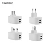 multifunctional Wall plug converter with Dual Ports USB Travel Charger For Phone
