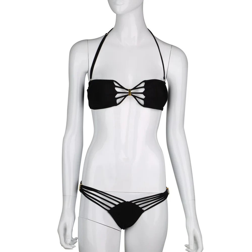 black padded bikini set