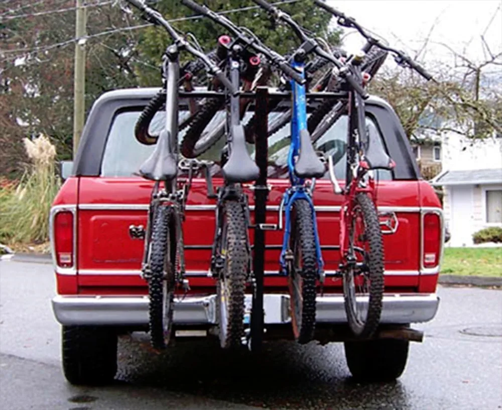 car trailer with bike rack on top