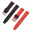 EACHE New Design Waterproof Silicone Rubber Watch Band Pin Buckle 20mm 22mm 24mm 26mm 6 Colors